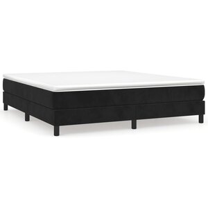 vidaXL Cadre de lit sans matelas noir 160x200 cm velours