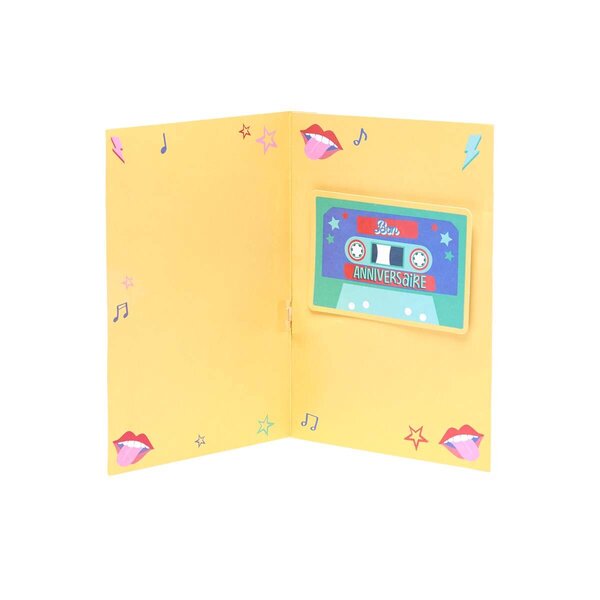 Carte Musicale D'anniversaire " C'est Ton Anniversaire " - Guitare - Draeger paris