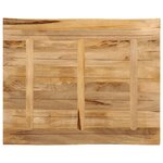 vidaXL Dessus de table bord vivant 90x80x3 8 cm bois de manguier brut