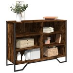 vidaXL Buffet chêne fumé 101x35 5x74 5 cm bois d'ingénierie