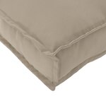 vidaXL Coussin Pallet pour le dos Taupe 80x40x12 cm Tissu Oxford