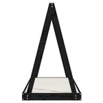 vidaXL Cadre de lit pour enfant noir 70x140 cm bois de pin massif