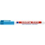 Marqueur Permanent 400 Bleu Clair Pointe Fine 1 mm x 10 EDDING