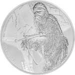 Pièce de monnaie 2 Dollars Niue 2017 1 once argent BE – Chewbacca