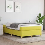 vidaXL Sommier à ressorts de lit Vert 120x200 cm Tissu