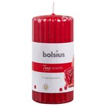 Bolsius Bougies parfumées pilier côtelé 6 Pièces 120x58 mm Grenade