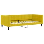vidaXL Lit de repos jaune 90x200 cm velours