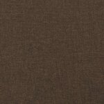 vidaXL Sommier à lattes de lit et matelas marron foncé 120x190cm tissu