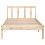 vidaXL Cadre de lit bois de pin massif 100x200 cm
