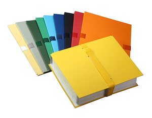 Pack de 10 Chemises à sangle extensibles 24 x 32 Fermeture Scratch Assortis ELBA