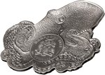 Pièce de monnaie en Argent 5 Dollars g 93.3 (3 oz) Millésime 2024 OCTOPUS