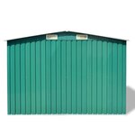 vidaXL Abri de stockage pour jardin Métal Vert 257 x 205 x 178 cm