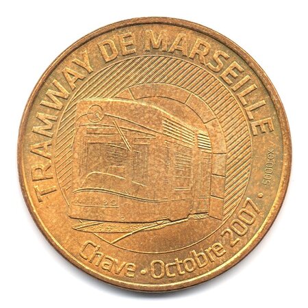 Mini médaille monnaie de paris 2007 - tramway de marseille