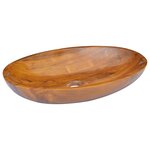 vidaXL Lavabo Bois de teck massif 60x40x10 cm