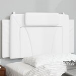 vidaXL Coussin de tête de lit blanc 100 cm similicuir