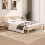 vidaXL Cadre de lit bois de pin massif 120x190 cm petit double