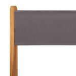 vidaXL Chaises de jardin pliantes lot de 4 tissu et bois massif