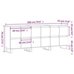 vidaXL Buffets 3 Pièces Chêne marron Bois d'ingénierie