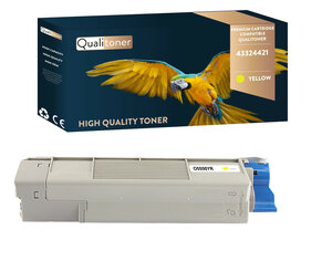 Qualitoner x1 toner 43324421 jaune compatible pour oki