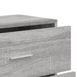vidaXL Buffets 3 Pièces sonoma gris 60x31x84 cm bois d'ingénierie