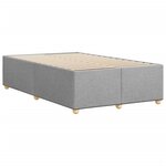 vidaXL Cadre de lit Gris clair 120x200 cm Tissu