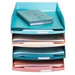 Set De 4 Corbeilles À Courrier Combo Styli Skandi - Couleurs Assorties - Exacompta