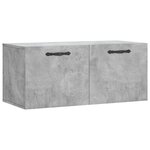 vidaXL Armoire murale gris béton 80x36 5x35 cm bois d'ingénierie