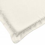 vidaXL Coussin de banc de jardin crème mélangé 180x50x7 cm tissu