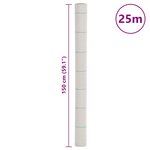 vidaXL Membrane anti-mauvaises herbes blanc 1 5x25 m PP
