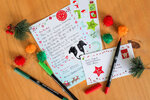 Set de papier à lettre pour le Père Noël 6 pièces