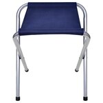 vidaXL Ensemble de table pliable de camping et 4 tabourets 120x60 cm