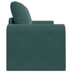 vidaXL Canapé Lit 2-en-1 Vert Foncé 148x71x83 cm Velours