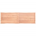 vidaXL Dessus de table bois massif traité bordure assortie