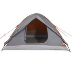vidaXL Tente de camping à dôme 3 personnes orange imperméable