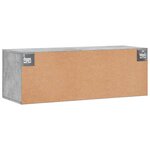 vidaXL Armoire murale gris béton 100x36 5x35 cm bois d'ingénierie