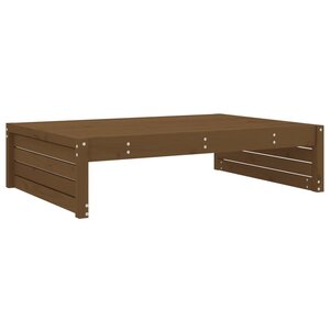 vidaXL Repose-pied de jardin 120x80 cm marron miel bois de pin massif