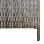 vidaXL Cloison de séparation 5 panneaux gris résine tressée
