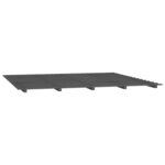 vidaXL Cadre de lit Gris 180x200 cm Bois de pin massif