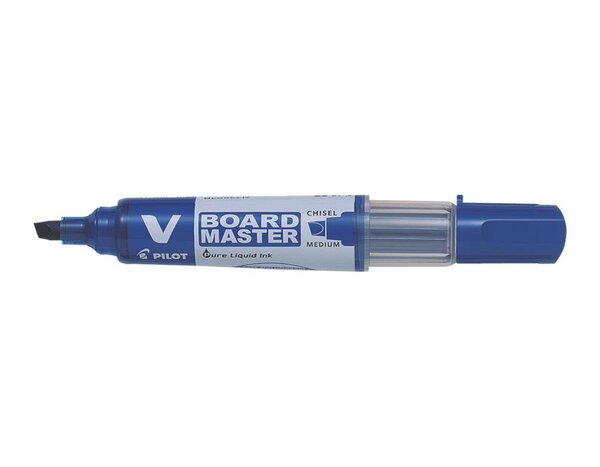 Marqueur Rechargeable V BOARD MASTER Begreen Pte Biseauté Moyenne Bleu PILOT
