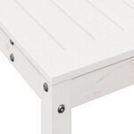 vidaXL Table de rempotage avec étagère blanc 82 5x35x75 cm massif pin