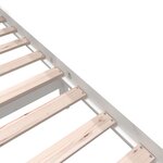 vidaXL Cadre de lit Blanc Bois de pin massif 160x200 cm