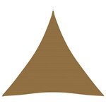 vidaXL Voile d'ombrage 160 g/m² Taupe 5x5x5 m PEHD