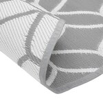 vidaXL Tapis d'extérieur gris Ø160 cm PP