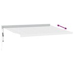 vidaXL Auvent rétractable anthracite et blanc 4 5x3 m tissu/aluminium