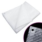 vidaXL Bâche de gaze 140 g/m² 8x10 m Blanc
