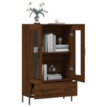 vidaXL Buffet haut chêne marron 69 5x31x115 cm bois d'ingénierie