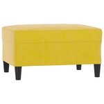 vidaXL Ensemble de canapés 4 Pièces jaune velours