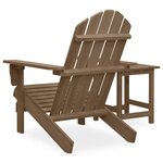 vidaXL Chaise de jardin Adirondack avec table Bois de sapin Marron