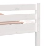 vidaXL Cadre de lit Blanc Bois massif 100x200 cm