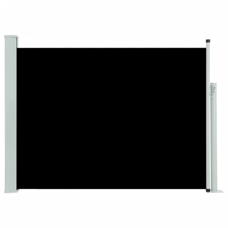 vidaXL Auvent latéral rétractable de patio 117x500 cm Noir